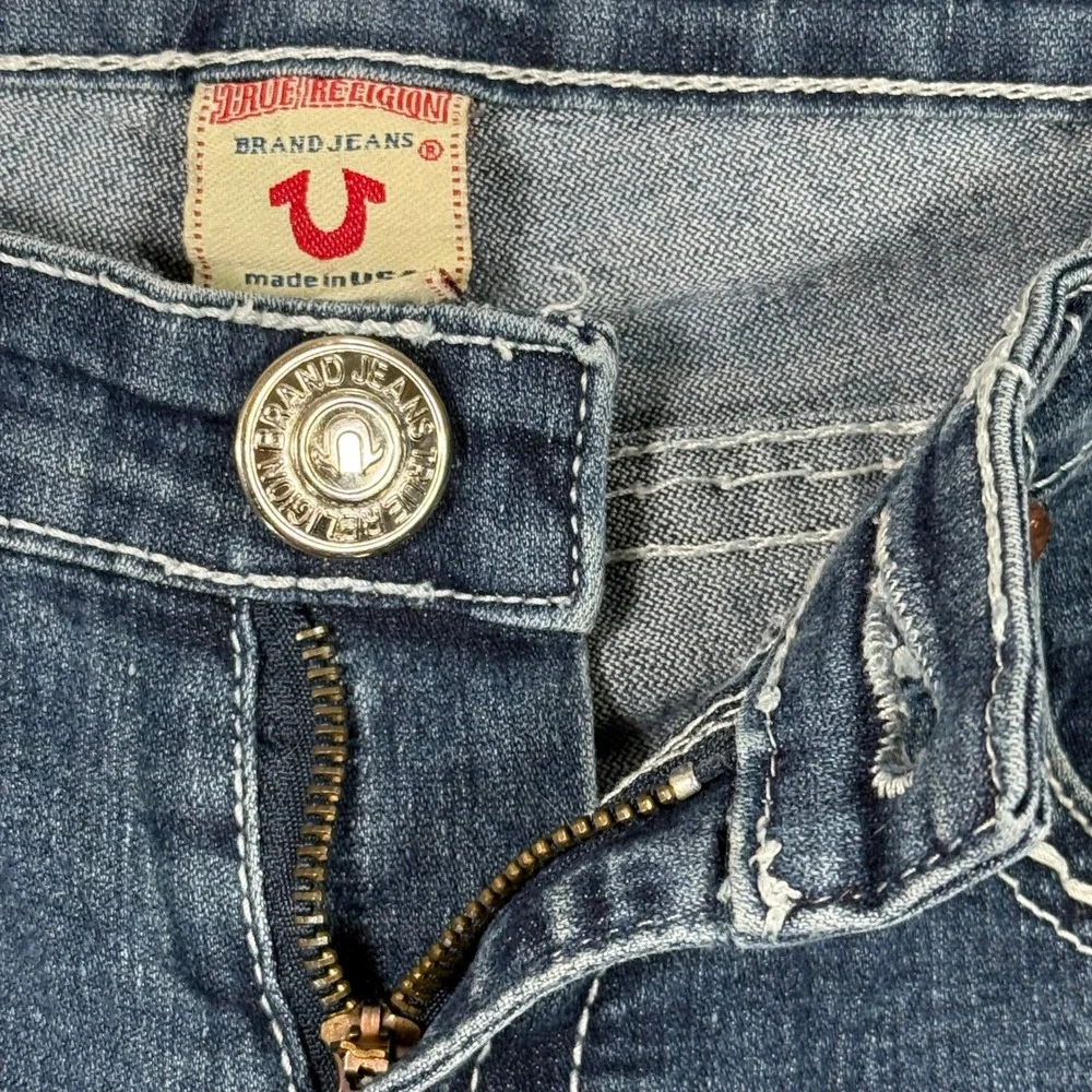 True Religion Billy Super T Womens‎ Skinny Blue Jeans Size 27 (Actual 28x30.5)